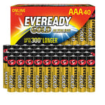 Eveready Gold Alkaline AAA Batteries 40 pack