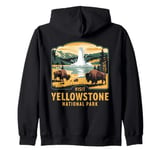 Visit Yellowstone National Park Scenic Wildlife Exploration Zip Hoodie