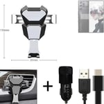  For Nubia Redmagic 9 Pro Airvent mount + CHARGER holder cradle bracket car clam