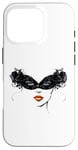 Coque pour iPhone 16 Pro Masque vénitien, joli visage, femme, Venise, Italie