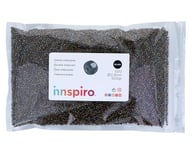 INNSPIRO Rocaille en verre rond brillant métallique irisé argenté 2,3 mm. 500 g. Sac pour créer des bracelets et des colliers, idéal pour l'artisanat et la fabrication de bijoux pour enfants. Perles