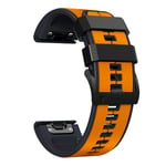 Silikon Sportarmband för Garmin EPIX Gen2 (FMY) Orange Black