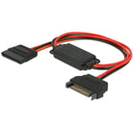 SATA strøm adapter - 15-pin (5V) til 15-Pin (3.3V)