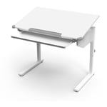 Vicco - Bureau pour enfants Arc, Blanc, 108 x 68 cm réglable en hauteur