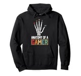 Video Games Gaming Anatomy Of A Gamer WASD Gaming Keyboard Pullover Hoodie