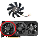 Ventilateur de remplacement de carte de fouling,ASUS Radeon Jas5700,5700XT,GTX1660,1660ti,1660 SUPolLTUF Bery,EVO,OC,FD8015U12D, - Type left fan