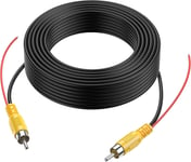 10M 32Ft Vidéo Cable Rallonge Rca Jack Câble Prise Phono Connecteur Plug Pour Recul Voiture Fil De Détection Rouge[VID062684]