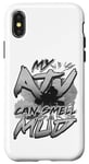 Coque pour iPhone X/XS ATV Humor Mon VTT peut sentir l'odeur de la boue en tout-terrain 4x4