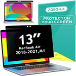 ZOEGAA Magnetic Privacy Screen MacBook Air 13 Inch, Removable Anti Blue Light MacBook Air 13 Privacy Screen With Webcam Cover for Macbook Air 13 Inch (2018-2021)&Macbook Pro 13 Inch (2016-2022) M2/M1