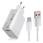 Chargeur rapide - Xiaomi - MDY-11-EZ - 33W - USB-A et USB-C - Câble 1m blanc