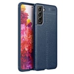 Samsung Galaxy S21FE 5G      Leather Texture Case    Navy