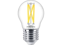 Philips E27 Klot klar 3.4W (=40W) 470lm Warm Glow