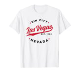 Vintage Las Vegas Sin City Nevada Color Text T-Shirt