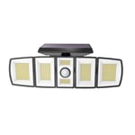 LUMISKY Projecteur Solaire LED Puissant ANDOVER XL - Éclairage Blanc Froid avec Détecteur de Mouvement, Largeur 31 cm, Idéal pour Sécuriser Jardin, Terrasse et Extérieur