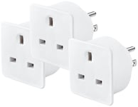 Masterplug UK to USA Travel Adaptor - 3 Pack