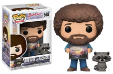 Funko Pop! Bob Ross - Bob Ross and Racoon Vinyl Action Figure #558 - Damaged Box