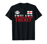 Funny England Flag Cricket Design For English Cricket Fans T-Shirt