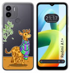 Housse En Silicone Transparent Pour Xiaomi Redmi A1 Plus Design Girafe Dessins