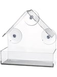 Trixie Bird feeder for window pane plastic 225 ml/15 × 15 × 6 cm Läpinäkyvä