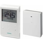 Siemens - Thermostat d'ambiance programmable sans fil radio commandé rde - Emetteur RDE100.1RF + Récepteur RCR100.RF