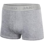 Jako Premium Shorts Boxer pour Homme, Taille L, Gris Mélange, Lot de 2