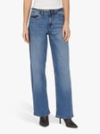 Sisters Point Onea Low Waist Jeans, Mid Blue Wash