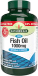 Natures Aid Fish Oil 1000mg | Omega 3 (180mg Epa & 120mg Dha) | Made In The UK,