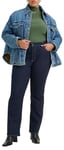 Levi's Women's Plus Size 724 High Rise Straight Jeans, Blue Wave Rinse, 20 S