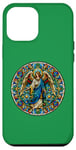 iPhone 12 Pro Max Stained Glass Saint Archangel Raphael Case