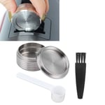 Reusable Coffee Capsule With Spoon Brush Fit For Q NDIQ7323 Coffee Maker M