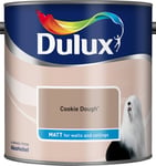 Dulux Matt Interior Walls & Ceilings Emulsion Paint 2.5L - Cookie Dough