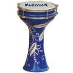 Masterwork Turkish Aluminium Blue Embroidery Darbuka 20 cm