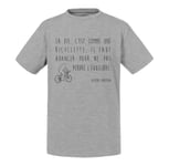 T-Shirt Enfant Citations Célèbres Albert Einstein La Vie C'est Comme Une Bicyclette Il Faut Avancer Pour Ne Pas Perdre L'équilibre