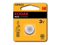 Kodak Max - Batteri 2 X Cr1632 - Li