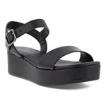 ECCO PLATEAUSANDAL, Platform Sandals Women’s, Black (BLACK 1001),6.5/ 7 UK EU