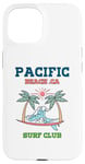 Coque pour iPhone 15 Club de surf rétro de Pacific Beach en Californie