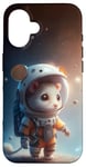 iPhone 16 Space Mouse Astronaut Galaxy Case