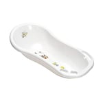 keeeper Winnie l'Ourson Baignoire pour Bébé Ergonomique avec Bouchon, De 0 à 12 Mois Environ, 100 cm, Maria, Blanc