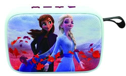 Lexibook - Disney La Reine des Neiges - Enceinte Portable Bluetooth, sans-Fil, USB, Carte TF, Batterie Rechargeable, Bleu/Violet, BT018FZ