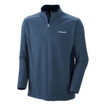 Columbia Men's Klamath Range 2 Half Zip, Dark Mountain/Collegiate Navy, L