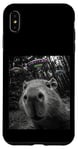 Coque pour iPhone XS Max Capybara Selfie avec Alien OVNI Hommes Femmes Garçons Filles Enfants