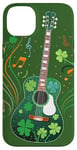 Coque pour iPhone 14 Plus Play It Green - Guitare Musique Irlandaise