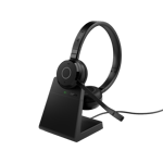 Jabra Evolve 65 Te Headset Kabel & Trådløs Kontor/callcenter Usb Type-a Bluetooth Opladningsstativ Sort Usb Type-a Sort Microsoft Teams