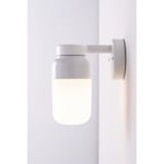 Ohm Wall Vägglampa LED E27 Vit 100/210 Opalglas IP44