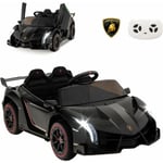 Costway - 12V Lamborghini Voiture Electrique Enfants avec Télécommande 2,4G, Véhicule Electrique avec Lumières led & Musique, Mode Bascule, Démarrage