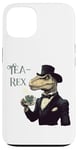 Coque pour iPhone 13 Tea-Rex Meme Funny T Rex avec tasse