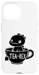 Coque pour iPhone 15 Dinosaure drôle Tea-Rex T-Rex Dinosaure