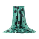 UNJ Twill Dot Print Stain Scarf Autumn Winter Keep Warm Long Soft Ladies Scarfs And Wraps Green Orange,Green,90X180CM