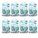 LifeGreen Litière Naturelle pour Chat 16 kg Thé Vert, avec Fibre de Pois et amidon de maïs, végétal, biodégradable, aggrémérant, élimine Les odeurs