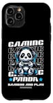 Coque pour iPhone 11 Pro Graphique de jeu vidéo Panda Gaming pour hommes, garçons, femmes, enfants